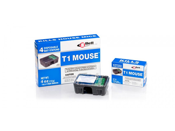 T1 Mouse Pre-baited Mouse Bait Station - 4 per box