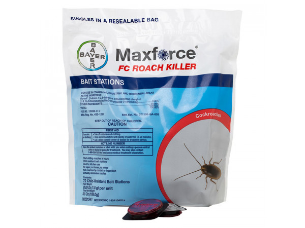 Maxforce FC Roach Killer Bait Stations - 72 per bag Fipronil Small
