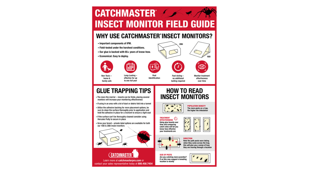 Catchmaster 288i Insect Trap & Monitor - 1 Box of 72 Sheets (216