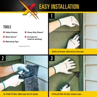 XCLUDER™ Stainless Steel Fill Fabric 1in