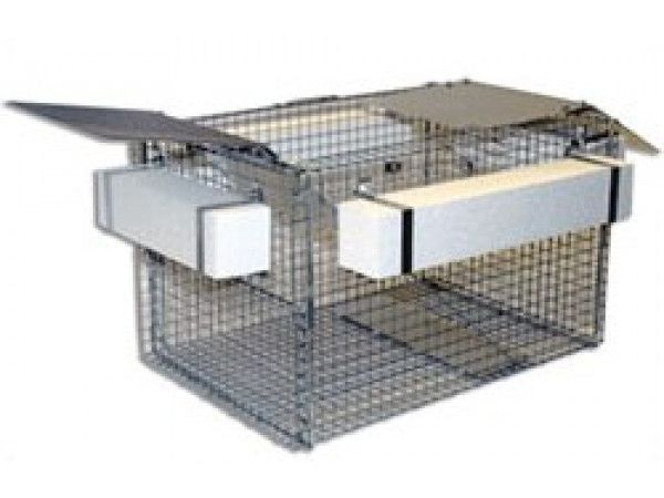 Safeguard Turtle Trap 53800 - 30Lx20Wx18H - texture coated ramps, 4 floats, slide door