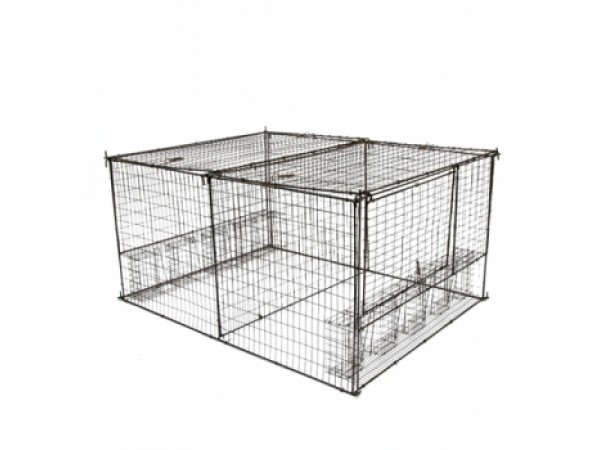WCS™ Large Pigeon Trap 7 panels, 10 bobbin doors 4L x 3W x 2H will hold 60+ birds at a single setting